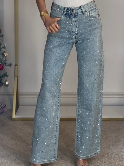 Hoge Taille Diamant Jeans