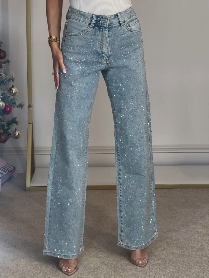 Hoge Taille Diamant Jeans