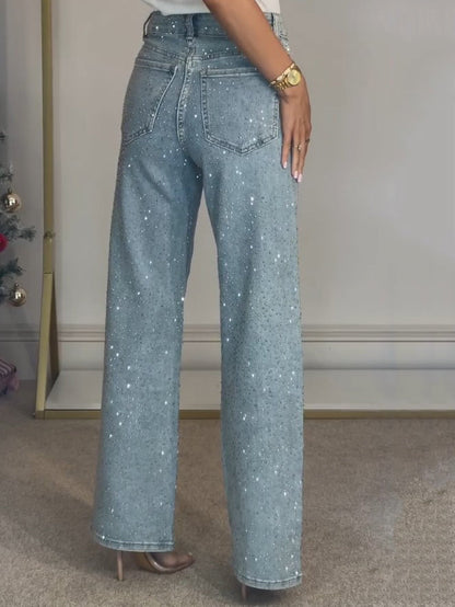 Hoge Taille Diamant Jeans