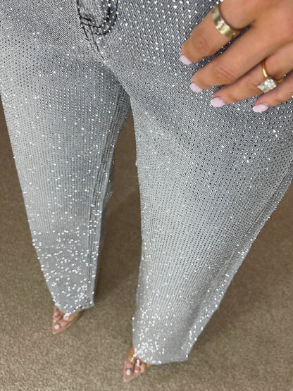 Hoge Taille Diamant Jeans