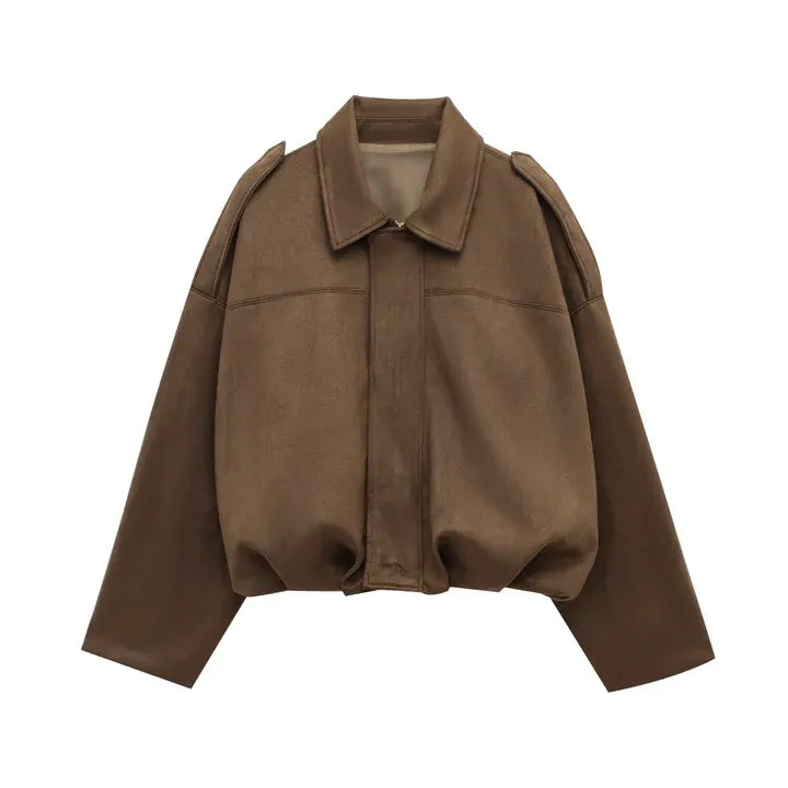 Trendy Dames Suède Bomberjack