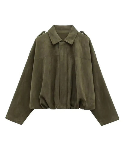 Trendy Dames Suède Bomberjack