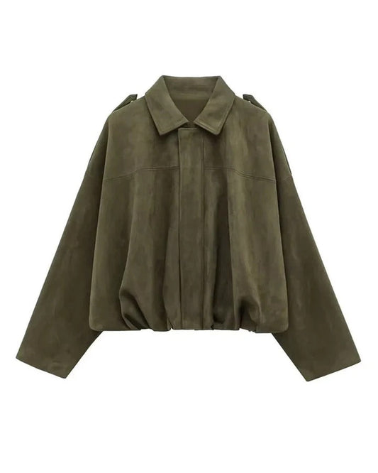 Trendy Dames Suède Bomberjack